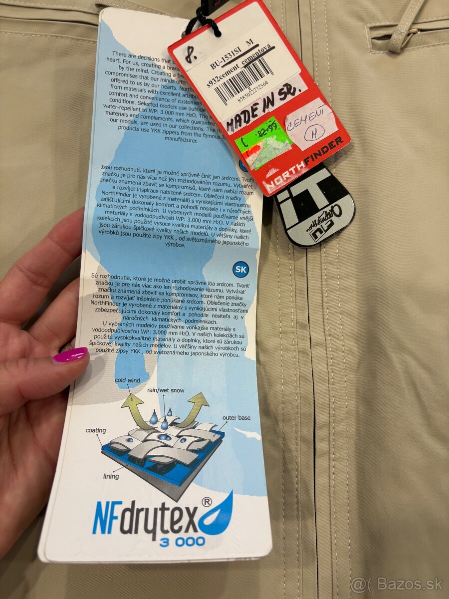 Northfinder panska drytech vetrovka M - 8