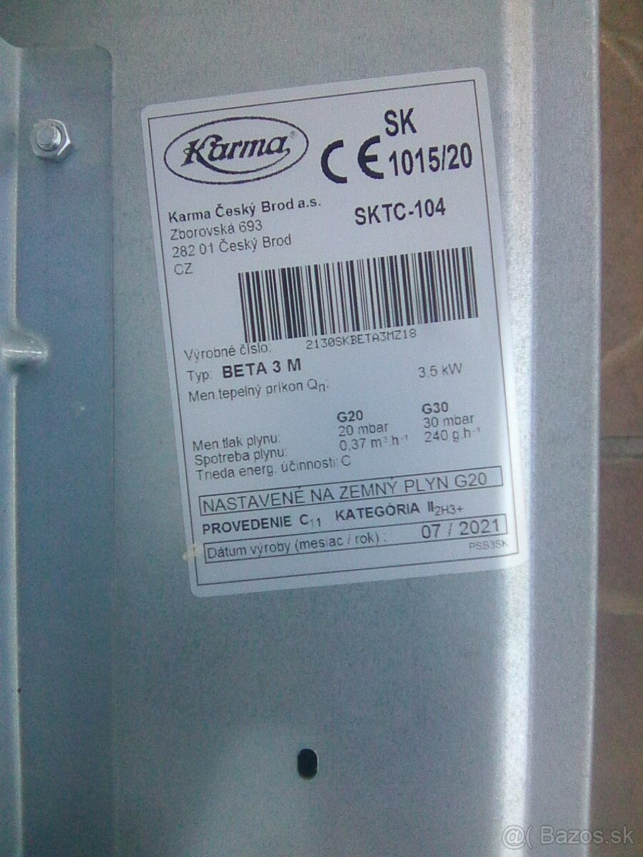 gamatky cez stenu KARMA Beta 3 3kw - 8