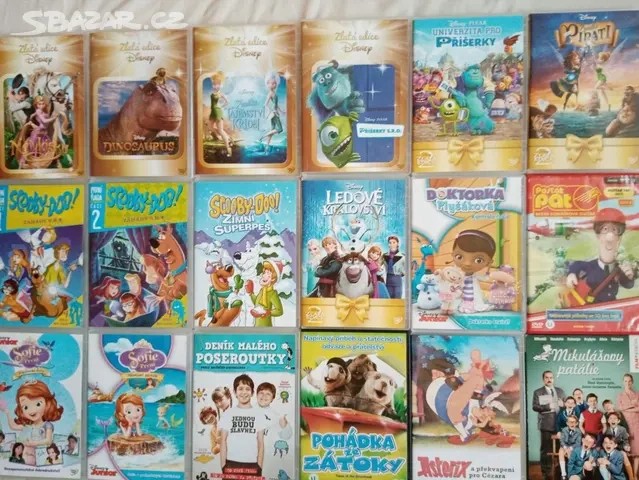 Orig.DVD detske a teenager.od 2 eur - 8