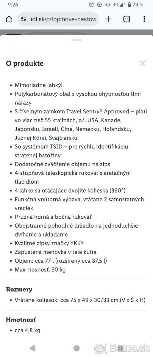 Cestovný kufor TOPMOVE - 8