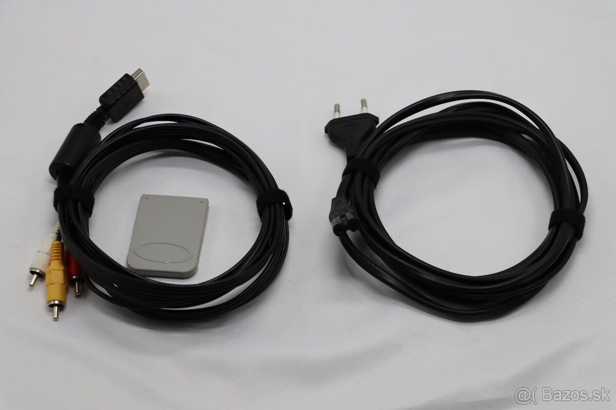 PS1 SCPH-9002 + analógový ovládač + karta + káble - 8
