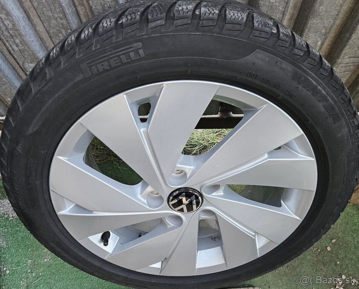 Zimná sada originál VW - 5x112 r17 + Pirelli 205/50 r17 93H - 8
