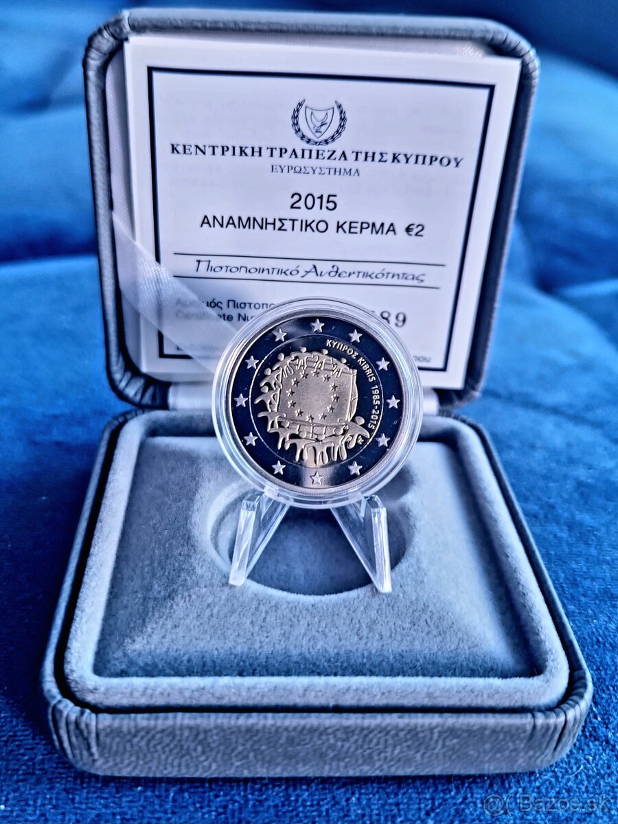 2eur.sk - pamätné 2€ euro Cyprus - Proof + BU - 8