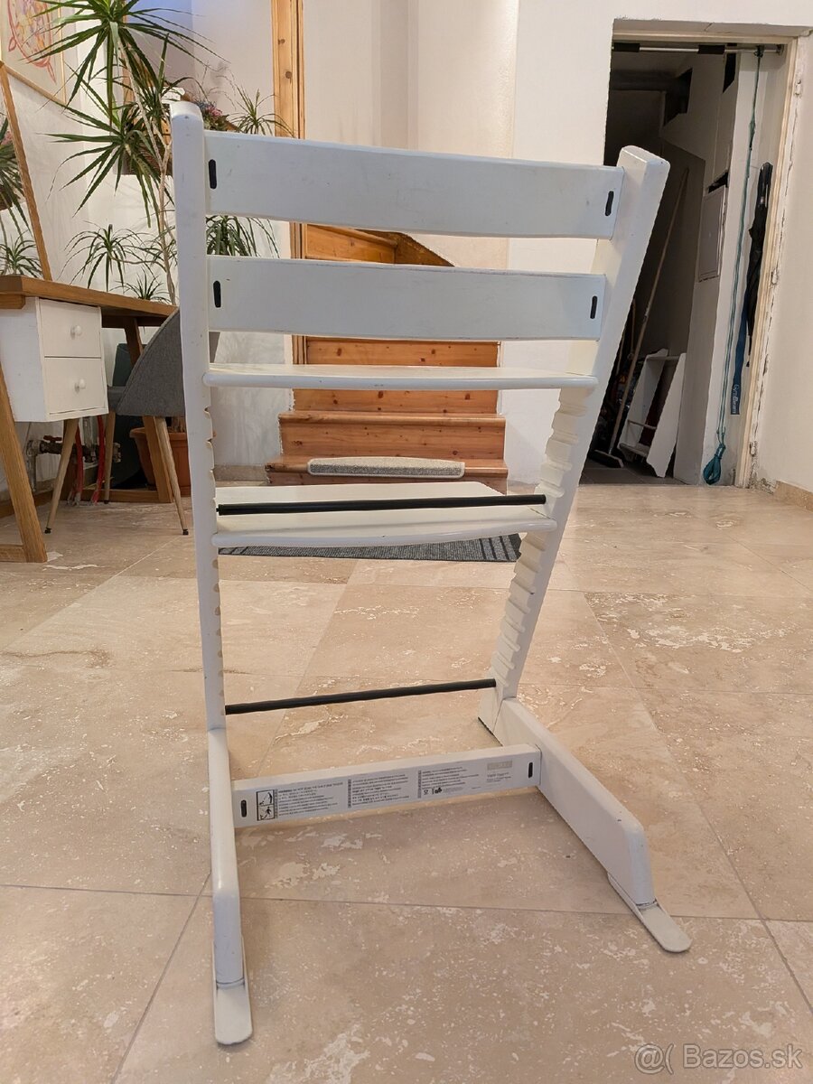 Stokke biela detská rastúca stolička - 8