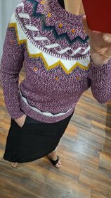 Zateplena zimna sukna HIGH MOUNTAIN sveter OLD NAVY M/L - 8