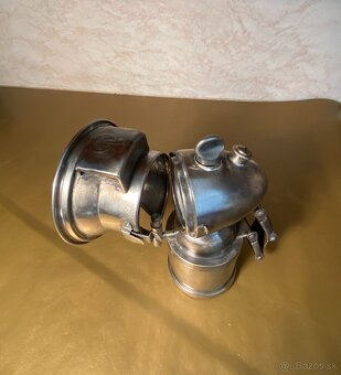 Karbidová lampa na historický bicykel. - 8