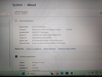 Lenovo Yoga Slim 7 Ryzen 5 4500u, 8/256Gb - 8