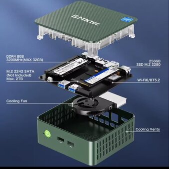 Mini PC GMKtec G3 Intel N100 16GB RAM + 512GB SSD - 8