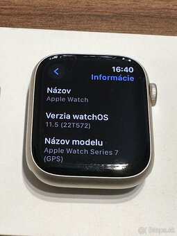 Apple Watch 7 45mm strieborné, batéria 100% - 8