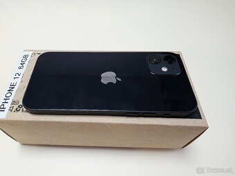 APPLE IPHONE 12 64GB BLACK,ZDRAVIE BATERKY 100% - 8
