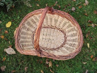 Krásny prútenný kôš(košík)2kusy-predám. - 8