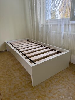 Predám jednolôžkovú posteľ 90x200cm BIELA PEVNA KVALITNA NEW - 8