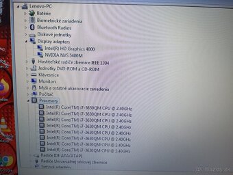 predám Lenovo Thinkpad t530 / Intel core i7 / Windows 7 - 8