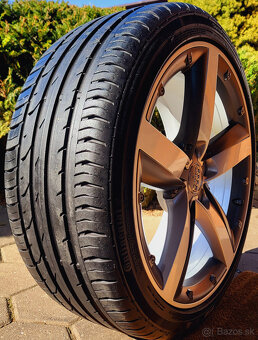 alu R17 5x100 bicolor, orig. Audi A1, pneu 215/40 - 8