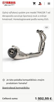 Yamaha Tracer 7 2022, Akrapovic - 8
