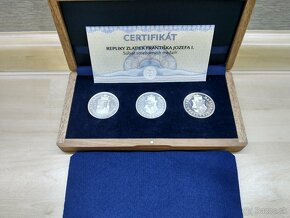 strieborné pam.medaile, vznik ČSR, šlikovského toliar 1519, - 8