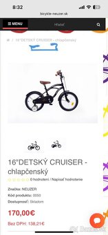Detsky bicykel city cruiser - značka Neuzer - 8