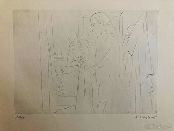 E. Nevan - Odpočívající tanečnice (12 grafík), 1946 - 8