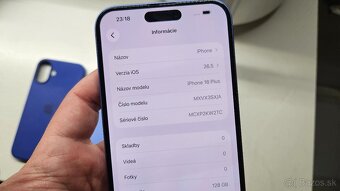Apple iPhone 16 Plus 128GB modrý - aj vymením - 8