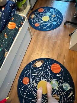 Obliečky návlečky,doplnky vesmír kozmonaut,záclona,koberec - 8
