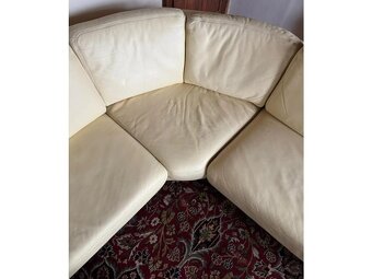 Luxusní moderní rohová kožená sedací souprava,3221 - 8