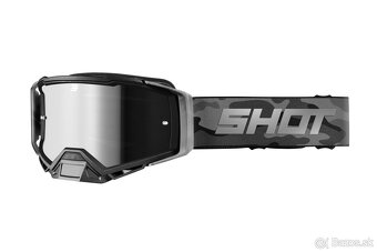 SHOT čierna matná CARBON Kevlar 1100gr. prilba okuliare - 8