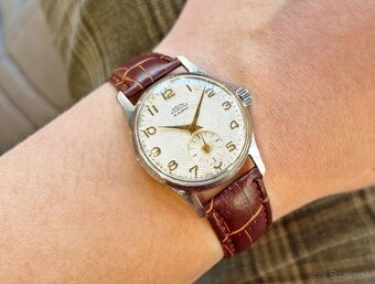 Československé mechanické vintage retro hodinky PRIM Šupináč - 8