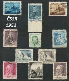 Poštové známky, filatelia: ČSSR 1945-1962 - 8