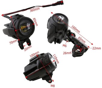 Prídavné svetlá na motorku/štvorkolku/kolobežku - 8