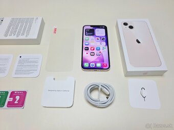 APPLE IPHONE 13 128GB PINK,ZDRAVIE BATERKY 100% - 8