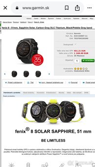 Garmin Fenix 8 51mm Titanium shapire solar nove - 8