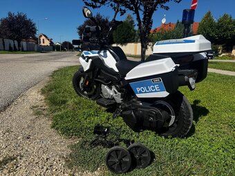 Elektrická Motorka BMW Polícia s Majákom - 8