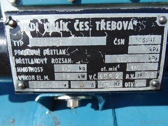 Kompresor Orlík tříválec PKS 50 / 3-JSK 75-2 sušička Hiross - 8