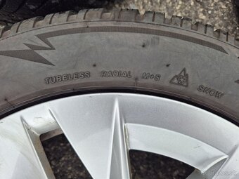 SKODA ELEKTRONY 5x112 R17 + BRIDGESTONE ZIMNE PNEUMATIKY - 8