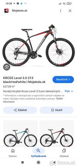 Predám horsky bicykel kross level 3.0- 27,5" kolesa. Servis - 8