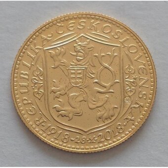 ZLATÝ ČÍSLOVANÝ JUBILEJNÍ SVATOVÁCLAVSKÝ DUKÁT 2018 - 500 ks - 8