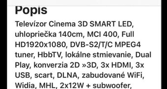 55LA660S Smart 3D Hbb Tv Ľad 55" 140cm. - 8