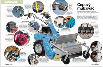 Malotraktor Honda 270cm3/ 8Hp/ s Cepovým mulčovačom - 8