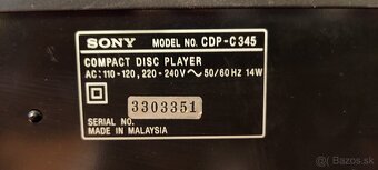 Predám dva 5CD meniče Sony CDP-C345 - 8