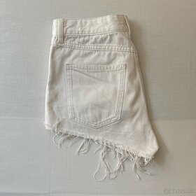 H&M Biele roztrhané džínsové šortky 36 - 8