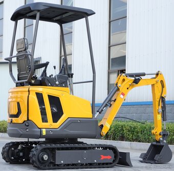 Minibagr 1,6t – Laidong 16kW, joysticky, hodně příslušenství - 8