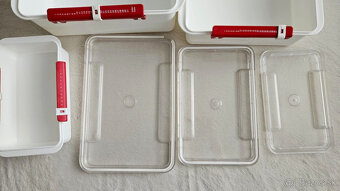 Praktická súprava 3 dóz na potraviny s viečkom, 3 ks - 8