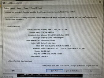 Predám používanú PC zostavu na bežnú prácu + staršie hry - 8