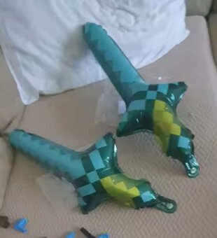 Nové veľké balóny Minecraft aj s mečom- AŽ 15/16/17 kusov - 8