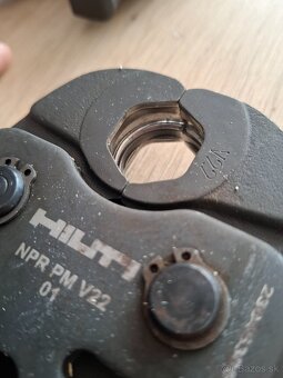 Lisovacie čeľuste na potrubia HILTI NPR PM TH, NPR PM V - 8