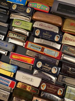 Predám zbierka ústna harmoníka HOHNER okolo 70ks. - 8