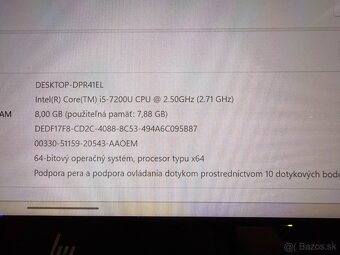 Notebook HP EliteBook x360 1030 G2 i5-7200U / 8GB RAM / 256G - 8