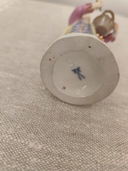 Meissen míšeň chlapec porcelánová soška 13 cm - 8