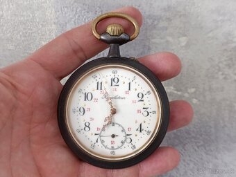 Obrovské kapesní hodinky Regulateur 67mm s průhlednou pracho - 8