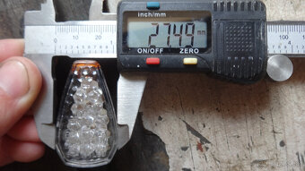 LED Mini smerovky čierne 1 pár - 8